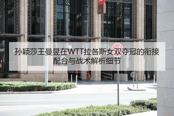 孙颖莎王曼昱在WTT拉各斯女双夺冠的衔接配合与战术解析细节